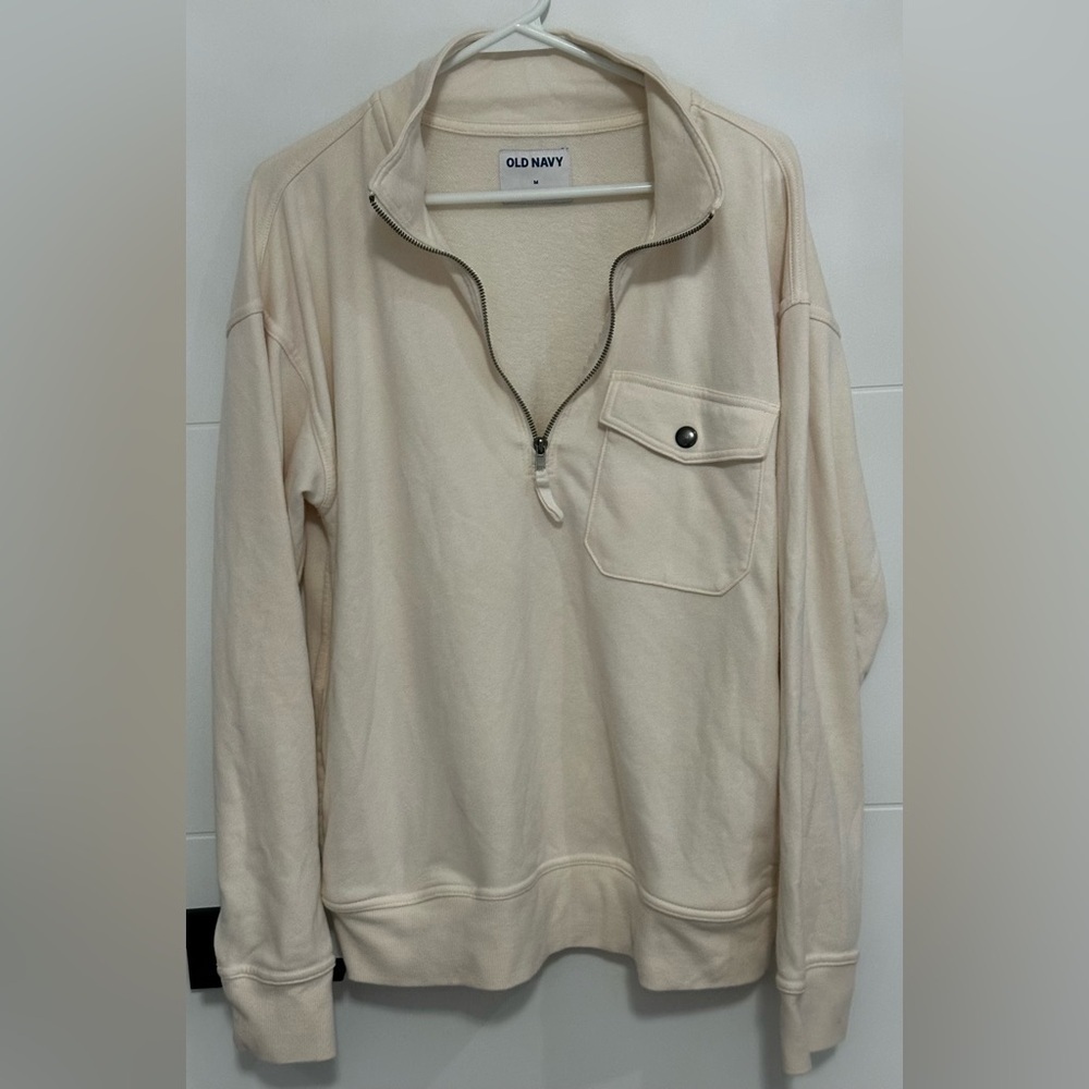Old Navy:Women’s 1/4 Zip-Up Sweatshirt-Size Medium (pit to pit approx 22 inches)